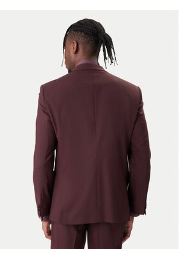 Hugo - HUGO Garnitur Arti-Hesten253X 50544524 Brązowy Extra Slim Fit. Kolor: brązowy. Materiał: syntetyk, wełna