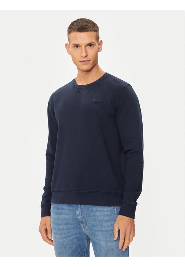 Aeronautica Militare Bluza 241FE1870F539 Granatowy Regular Fit. Kolor: niebieski. Materiał: bawełna