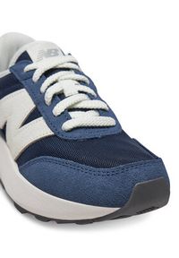 New Balance Sneakersy GS370AG Granatowy. Kolor: niebieski. Materiał: skóra, zamsz