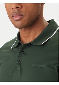 Karl Lagerfeld - KARL LAGERFELD Polo 745080 562200 Zielony Regular Fit. Typ kołnierza: polo. Kolor: zielony. Materiał: bawełna #2