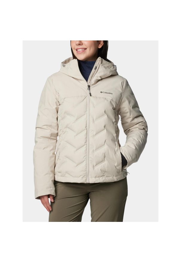 columbia - Kurtka Damska Columbia Grand Trek III. Kolor: beżowy. Materiał: puch. Sezon: zima, jesień. Sport: turystyka piesza