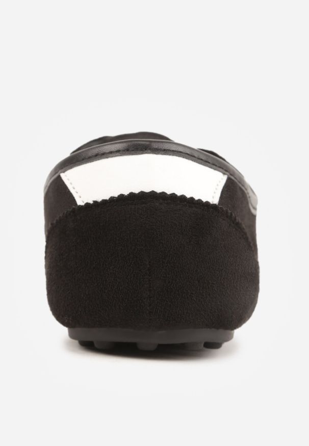 Born2be - Czarne Sneakersy z Imitacji Zamszu w Stylu Kultowych Tenisówek Aelliana. Okazja: na co dzień. Kolor: czarny. Materiał: zamsz