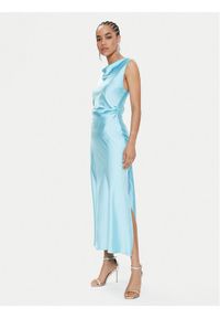 Imperial Sukienka koktajlowa AEQJHBA Niebieski Slim Fit. Kolor: niebieski. Materiał: syntetyk. Styl: wizytowy