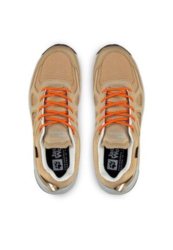 Jack Wolfskin Trekkingi Woodland 2 Texapore Low W 4051341 Beżowy. Kolor: beżowy. Materiał: materiał
