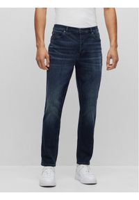 Hugo Jeansy 50493866 Granatowy Tapered Fit. Kolor: niebieski