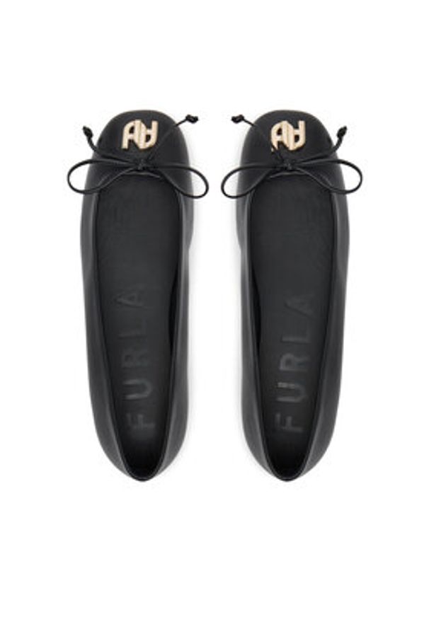 Furla Baleriny Ballet Ballerina YJ00BAL X30000 O6000 Czarny. Kolor: czarny. Materiał: skóra