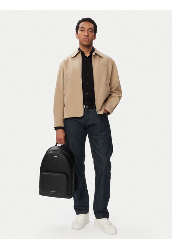 TOMMY HILFIGER - Tommy Hilfiger Plecak Th Central Backpack AM0AM14431 Czarny. Kolor: czarny. Materiał: skóra
