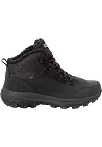Buty trekkingowe męskie Jack Wolfskin Everquest Texapore Mid. Wysokość cholewki: za kostkę. Zapięcie: sznurówki. Kolor: czarny, wielokolorowy. Materiał: skóra, materiał. Szerokość cholewki: normalna. Sport: turystyka piesza
