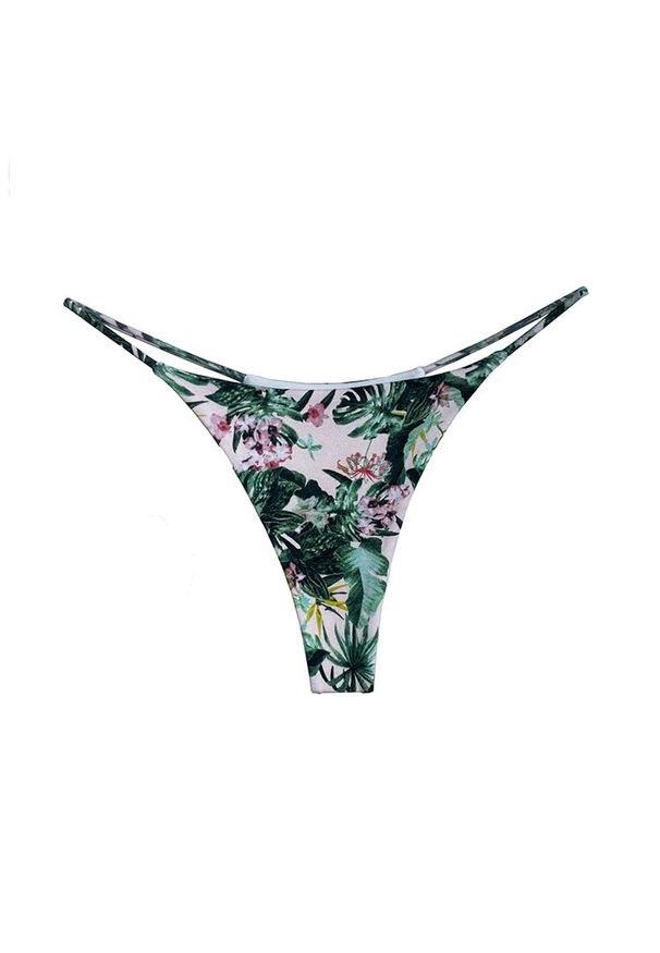 Intica - Stringi damskie z cienkimi paseczkami eleganckie i wygodne Inyong. Kolor: zielony. Materiał: tkanina, materiał