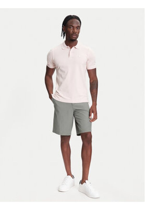 United Colors of Benetton - United Colors Of Benetton Polo 3WG9U301Z Różowy Slim Fit. Typ kołnierza: polo. Kolor: różowy. Materiał: bawełna