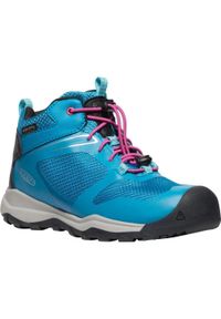 keen - KEEN Wanduro Mid WP Youth buty dziecięce trekking Fjord Blue/Fuchsia roz. 38. Kolor: czerwony, różowy, niebieski, wielokolorowy. Sport: turystyka piesza #1