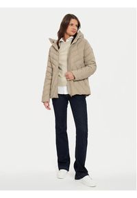 TOMMY HILFIGER - Tommy Hilfiger Kurtka puchowa Chevron WW0WW42623 Beżowy Regular Fit. Kolor: beżowy. Materiał: syntetyk #2