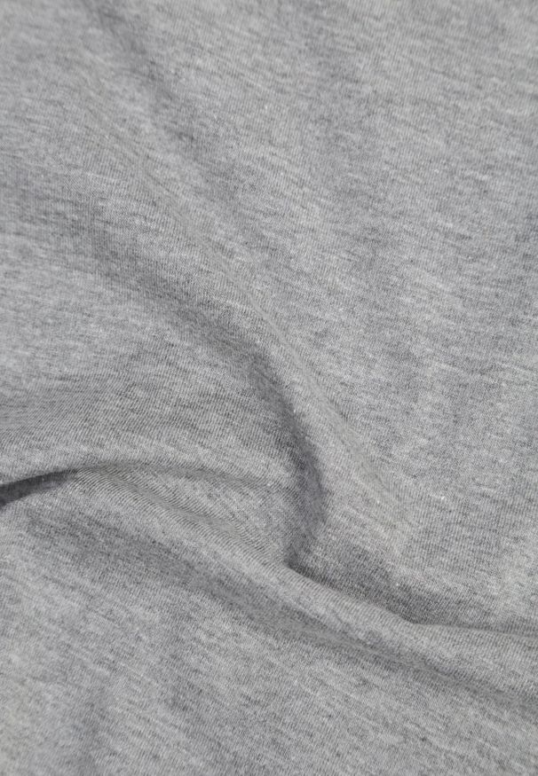 Renee - Ciemnoszary T-shirt Koszulka z Krótkim Rękawem i Okrągłym Dekoltem Tiarella. Kolor: szary. Materiał: jeans. Długość rękawa: krótki rękaw. Długość: krótkie. Wzór: aplikacja. Styl: elegancki, klasyczny