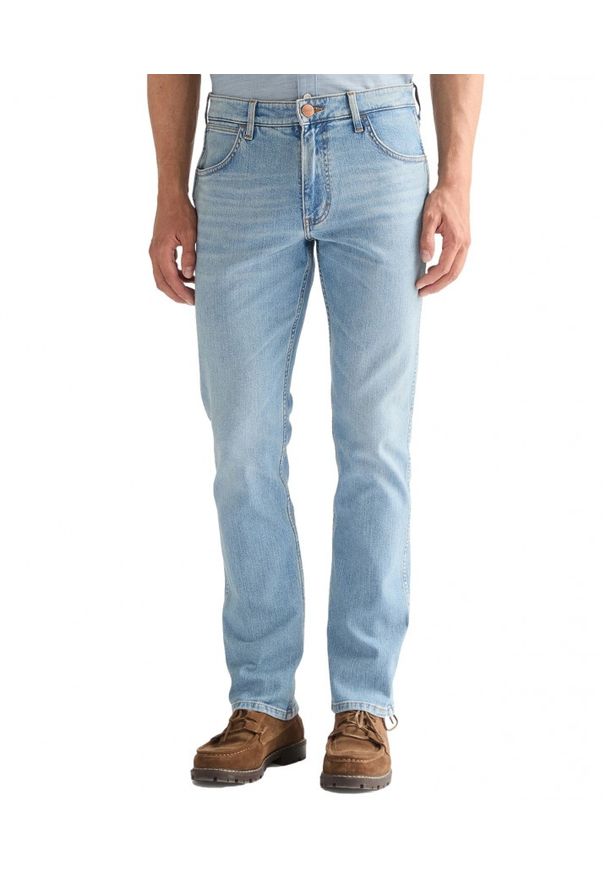 Wrangler - MĘSKIE SPODNIE WRANGLER GREENSBORO AIRY BLUE 112378458