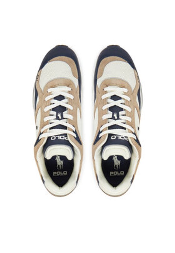 Polo Ralph Lauren Sneakersy Trackstr 809968178001 Écru. Materiał: skóra, zamsz