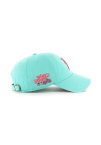 47 Brand - 47brand czapka z daszkiem bawełniana MLB Detroit Tigers kolor turkusowy z aplikacją. Kolor: turkusowy. Materiał: bawełna. Wzór: aplikacja #2