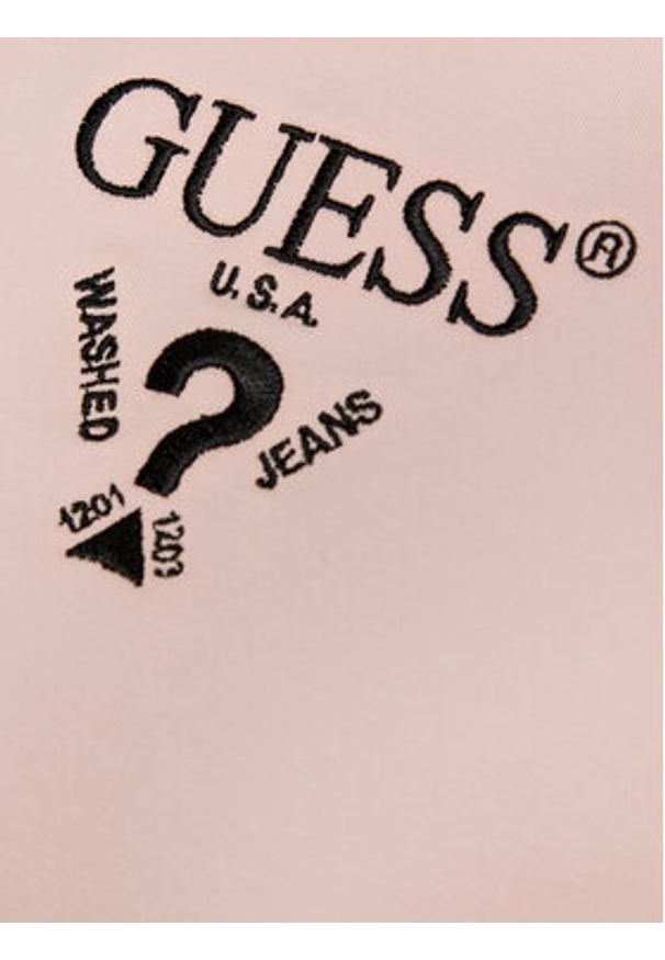 Guess T-Shirt V4YI20 KCDH1 Różowy Boxy Fit. Kolor: różowy. Materiał: bawełna
