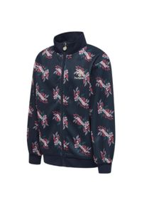 Dresowa kurtka zapinana dla dziewczynki Hummel Riley. Kolor: niebieski. Materiał: dresówka #2
