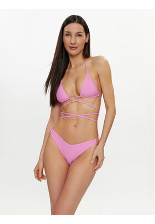 Guess Góra od bikini E4GJ45 MC04R Różowy. Kolor: różowy. Materiał: syntetyk