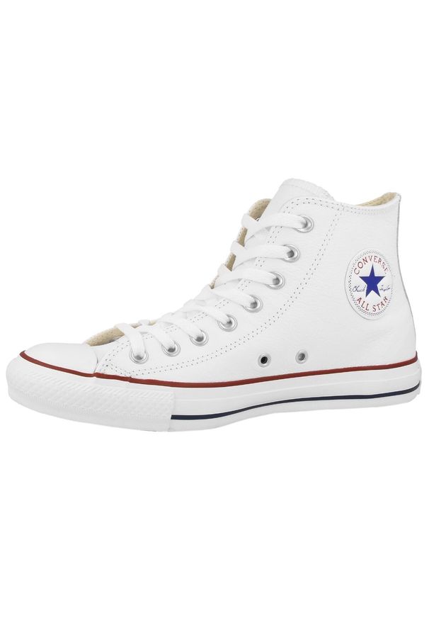Trampki Converse Chuck Taylor HI Leather, Dla obu płci. Kolor: biały. Materiał: materiał, skóra. Model: Converse All Star