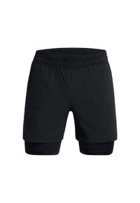 Szorty 2 w 1 Under Armour Peak. Kolor: czarny. Sport: fitness #1