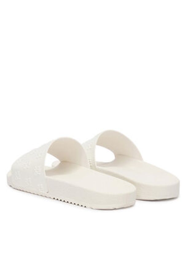 Hugo - HUGO Klapki Timeln 50563684 Biały. Kolor: biały. Materiał: syntetyk