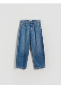 Reserved - Jeansy straight - niebieski. Kolor: niebieski