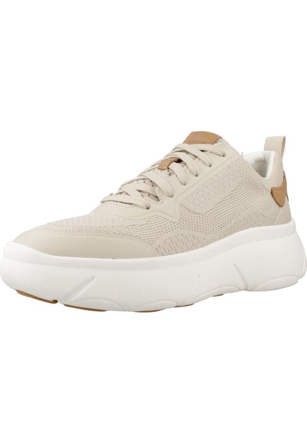 Tenisówki Geox Model D Nebula 2.0 X Kolor Beżowy. Okazja: na co dzień. Kolor: beżowy. Materiał: tkanina