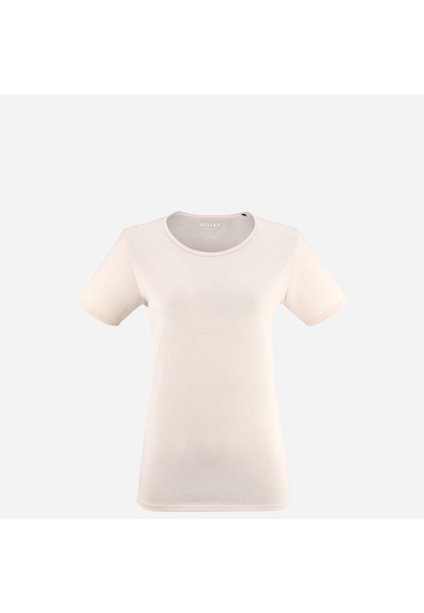 Koszulka damska z krótkim rękawem Millet Wanaka Light Ts Ss W active fit. Kolor: biały. Materiał: tkanina. Długość rękawa: krótki rękaw. Długość: krótkie. Sport: turystyka piesza
