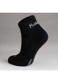 KIPRUN - Skarpetki do biegania dziecięce Kalenji AT 100 średnie 3 pary. Kolor: czarny. Materiał: poliamid, bawełna, elastan #2