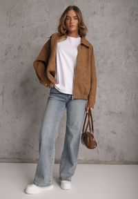 Renee - Biały Bawełniany T-shirt o Kroju Oversize Neduna. Okazja: na co dzień. Kolor: biały. Materiał: bawełna. Styl: elegancki, casual #8