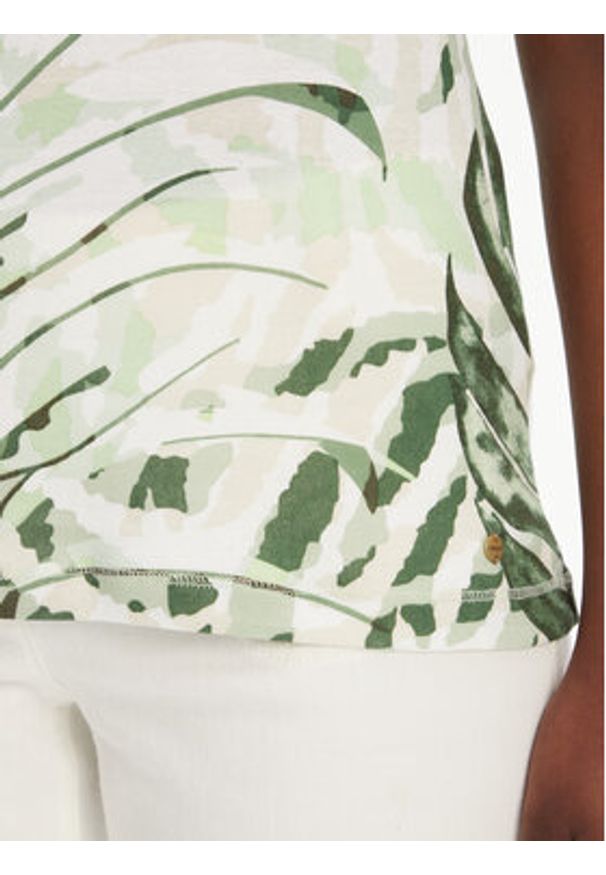 Olsen Bluzka 11105126 Zielony Regular Fit. Kolor: zielony. Materiał: bawełna