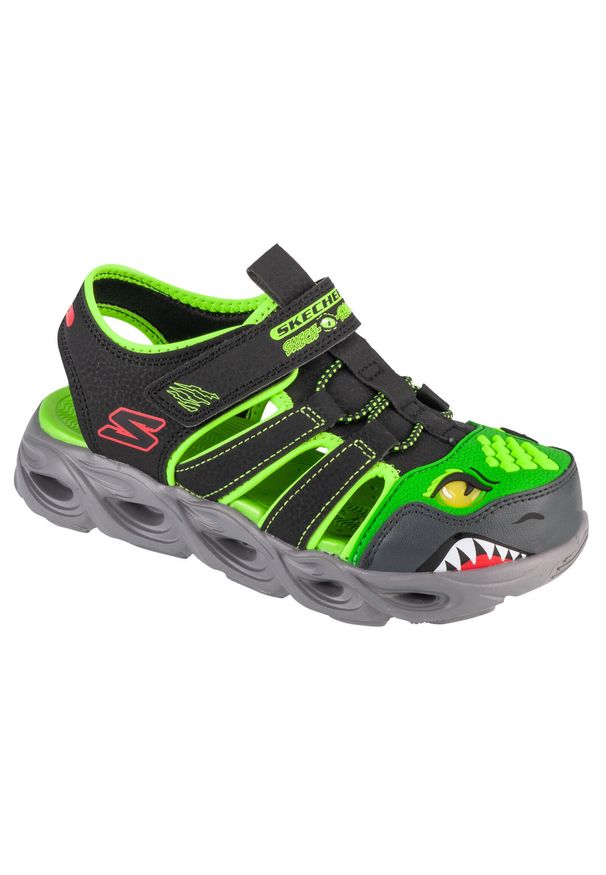 skechers - Sandały chłopięce, Thermo-Splash - Hydro-Flare. Kolor: czarny
