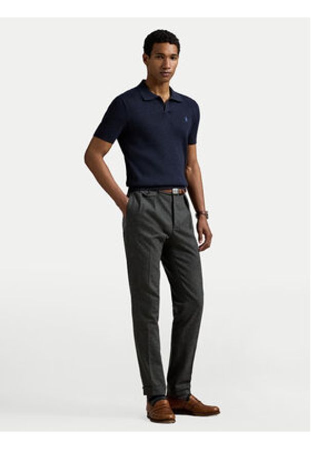 Polo Ralph Lauren Polo 710979100001 Granatowy Regular Fit. Typ kołnierza: polo. Kolor: niebieski. Materiał: bawełna