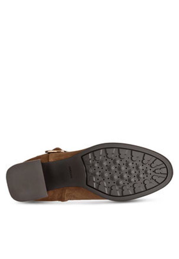 Geox Botki D Walk Pleasure 55 D46XBA 00022 C6372 Brązowy. Kolor: brązowy. Materiał: zamsz, skóra