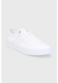 TOMMY HILFIGER - Tommy Hilfiger Tenisówki damskie kolor biały. Nosek buta: okrągły. Zapięcie: sznurówki. Kolor: biały. Materiał: guma #2