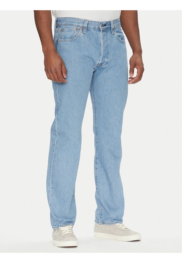 Levi's® Jeansy 501® 00501-3708 Niebieski Straight Fit. Kolor: niebieski