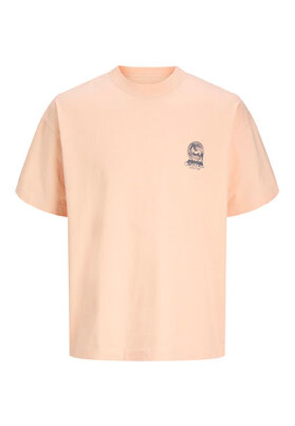 Jack & Jones T-Shirt Maine 12291780 Różowy Regular Fit. Kolor: różowy. Materiał: bawełna