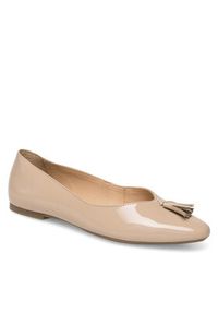 Sergio Bardi Baleriny RST-D1064-02SB Beżowy. Kolor: beżowy. Materiał: lakier, skóra #7