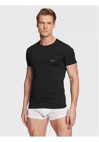 Armani Exchange Komplet 2 t-shirtów 956005 CC282 07320 Czarny Slim Fit. Kolor: czarny. Materiał: bawełna #3