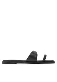 Calvin Klein Klapki Flat Slide Lth HW0HW02071 Czarny. Kolor: czarny