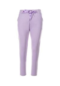 Born2be - Jasnofioletowe Spodnie Dresowe Riverflare. Kolor: fioletowy. Materiał: dresówka. Długość: długie #5