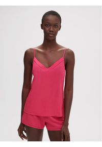 Simone Pérèle Koszulka piżamowa Songe 18S900 Różowy Comfort Fit. Kolor: różowy. Materiał: wiskoza
