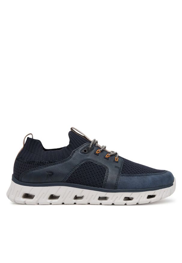 Rieker Sneakersy 04351-14 Granatowy. Kolor: niebieski. Materiał: materiał