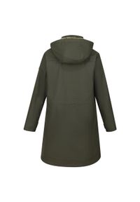 Kurtka turystyczna damska Fantina Regatta parka z kapturem. Typ kołnierza: kaptur. Kolor: zielony. Materiał: puch. Sport: turystyka piesza #2