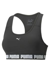 Puma - Stanik fitness PUMA Strong. Kolor: czarny. Sport: fitness
