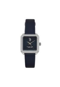 U.S. Polo Assn. Zegarek Brigitte USP8475BL Granatowy. Kolor: niebieski. Materiał: skóra #1