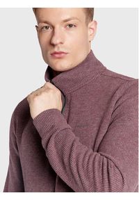 Pierre Cardin Sweter 40112/000/4006 Bordowy Regular Fit. Kolor: czerwony. Materiał: bawełna #5