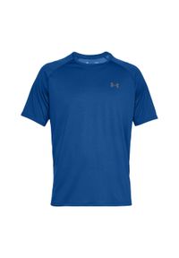 Under Armour - T-shirt Męski Tech 2.0. Kolor: niebieski. Sport: turystyka piesza