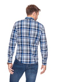 Lee - KOSZULA LEE RIDER SHIRT NIGHT BLUE L856ZEDY. Okazja: na co dzień. Materiał: materiał. Długość rękawa: długi rękaw. Długość: długie. Styl: casual #9